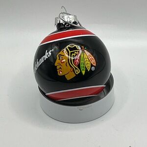 NHL Chicago Blackhawks Glass Ball Ornament